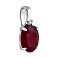 Серебряный кулон с крупным рубином (арт. 7503/2187943Р) – изображение 1