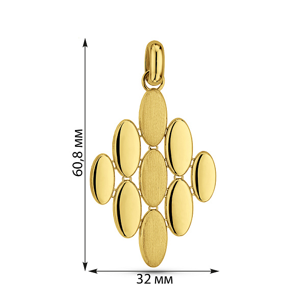 Золотой кулон Francelli (арт. е424961ж) – изображение 3