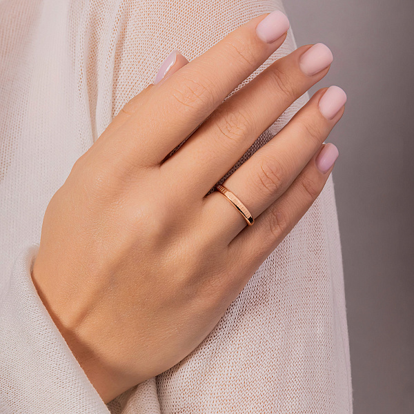 Обручальное кольцо из красного золота (арт. 239257) – изображение 4