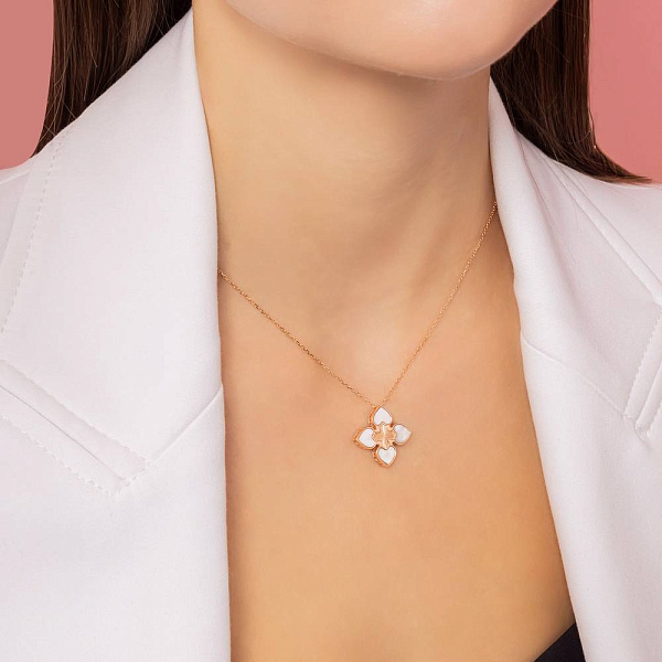 Золоте кольє з перламутром (арт. 352880п) – зображення 3