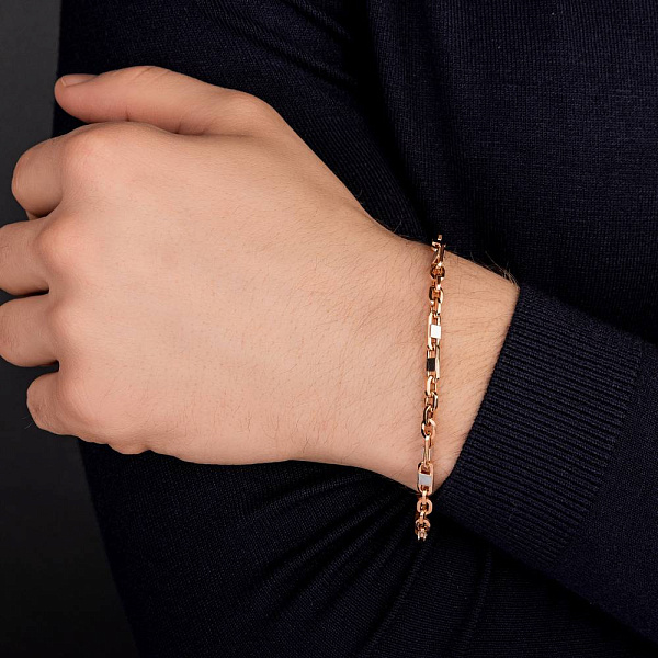 Золотий браслет з родіюванням (арт. 326479р) – зображення 6