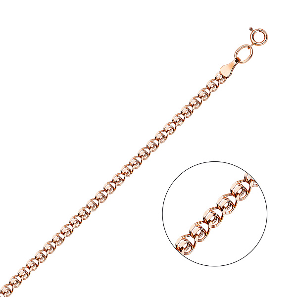 Браслет из красного золота плетения Лав (арт. 312003) – изображение 1