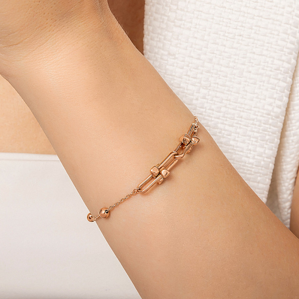 Золотой браслет без камней (арт. 3261306) – изображение 2