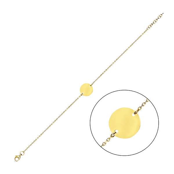 Браслет Монети з жовтого золота (арт. 324033/10ж) – зображення 1