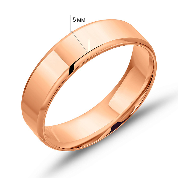 Золотое кольцо обручальное комфорт «Американка» (арт. 239231) – изображение 5