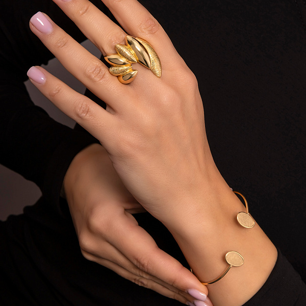 Золота каблучка Francelli без каменів (арт. е156709ж) – зображення 5