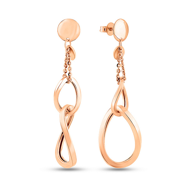 Сережки з червоного золота з підвісками (арт. 1091226) – зображення 1
