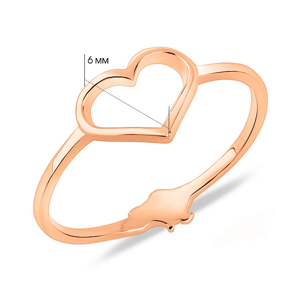 Золота каблучка З Україною в серці (арт. 1401040) – зображення 13