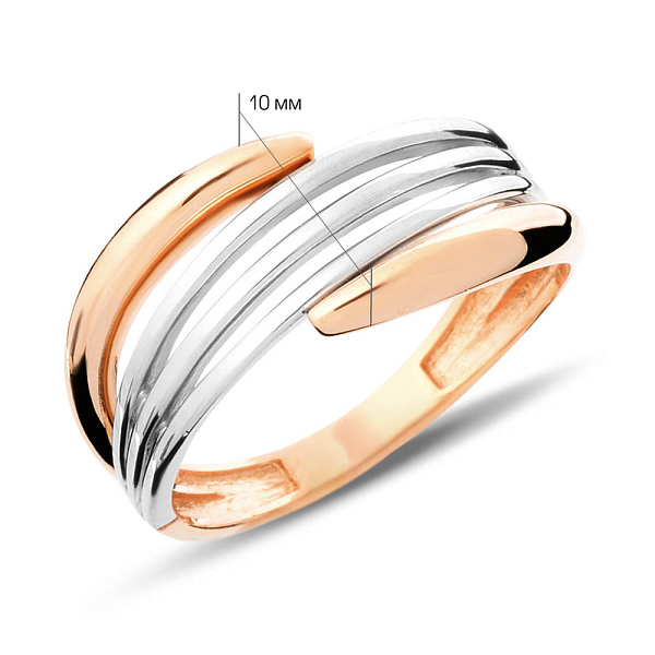 Золота каблучка без каменів (арт. 140641) – зображення 2