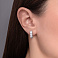 Сережки из белого золота с фианитами (арт. 117700б) – изображение 2