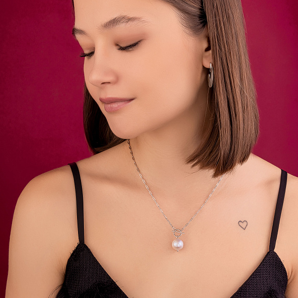 Серьги из серебра без камней (арт. 7518/902-01198) – изображение 3