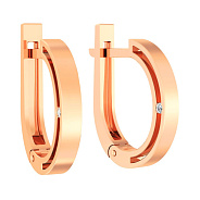 Фото Золотые серьги с фианитами (арт. 110865)