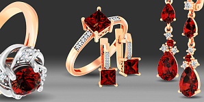 Украшения с гранатом - таинственная магия привлекательности