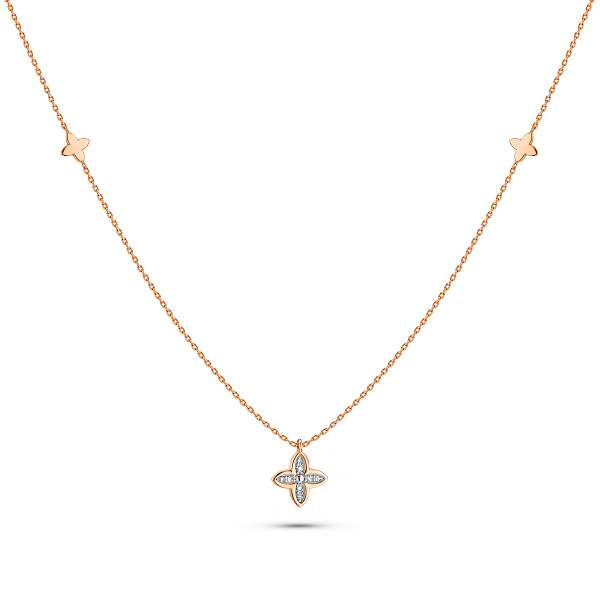 Колье из красного золота с бриллиантами (арт. 7190397201) – изображение 1