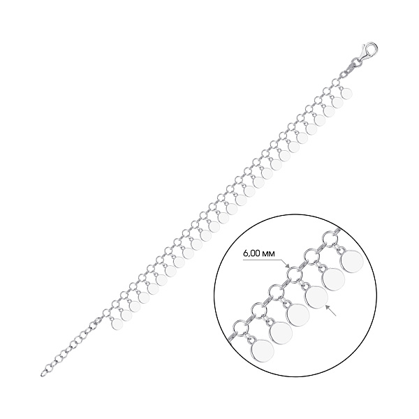 Срібний браслет Trendy Style (арт. 7509/2522) – зображення 2