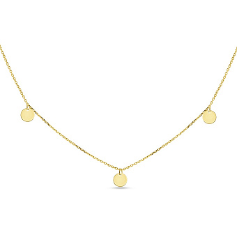 Колье из желтого золота "Монеты" (арт. 351558/5ж)