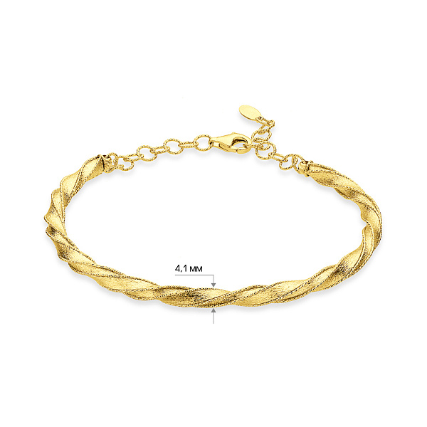 Браслет з жовтого золота Francelli (арт. 3261140ж) – зображення 4