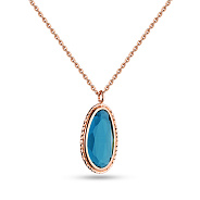 Золоте кольє з кварцом (арт. 351936Пкс)