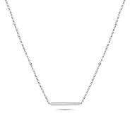 Золоте кольє в білому кольорі металу з фіанітом (арт. 351460бкр)