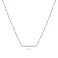 Золотое колье в белом цвете металла с фианитом (арт. 351460бкр) – изображение 1