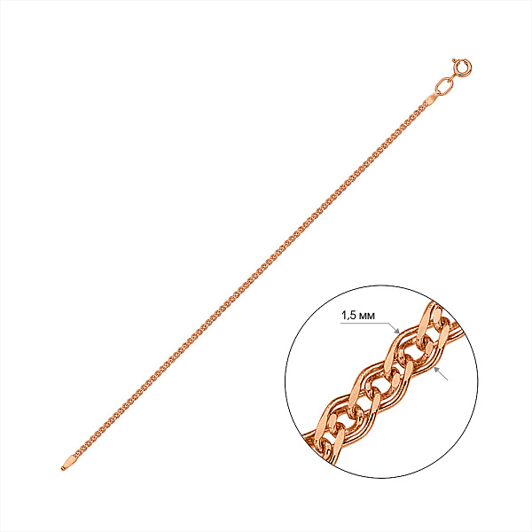 Золотий браслет плетіння Нонна (арт. ц312101) – зображення 2