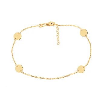 Золотий браслет на руку «Монети» (арт. 324428ж)