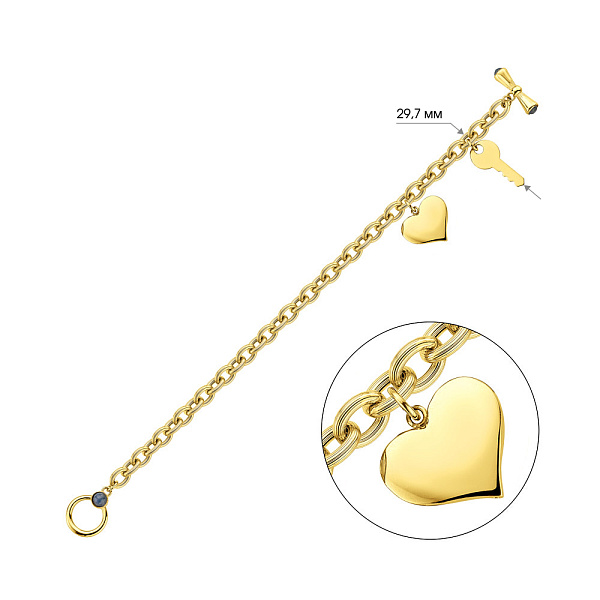 Браслет из желтого золота (арт. 3261016жс) – изображение 4