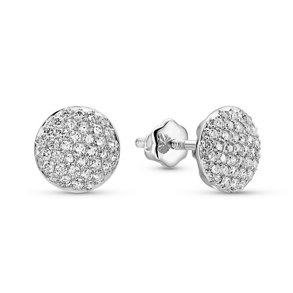 Золоті сережки з діамантами (арт. С341591040б) – зображення 1