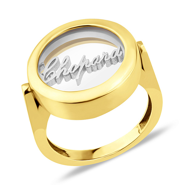 Кольцо из желтого и белого золота (арт. 152964ж) – изображение 1