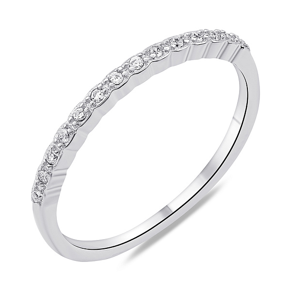 Срібна каблучка з доріжкою із фіанітів (арт. 7501/6944) – зображення 1