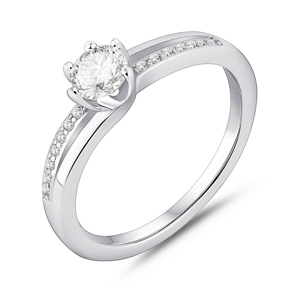 Серебряное кольцо с фианитами (арт. 7501/8161) – изображение 1