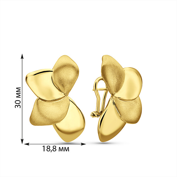 Золотые серьги Francelli (арт. 1091854/1жм) – изображение 5