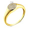 Серебряное кольцо с фианитами (арт. 7501/6706ж) – изображение 2