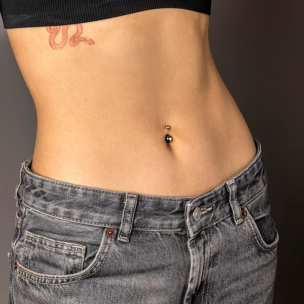 Серебряный пирсинг для пупка (арт. 7512/006) – изображение 5