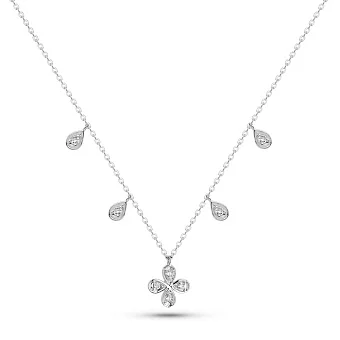 Золоте кольє з діамантами (арт. Ц341568010б)