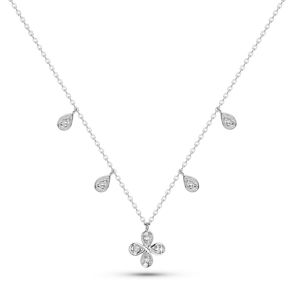 Золоте кольє з діамантами (арт. Ц341568010б) – зображення 1