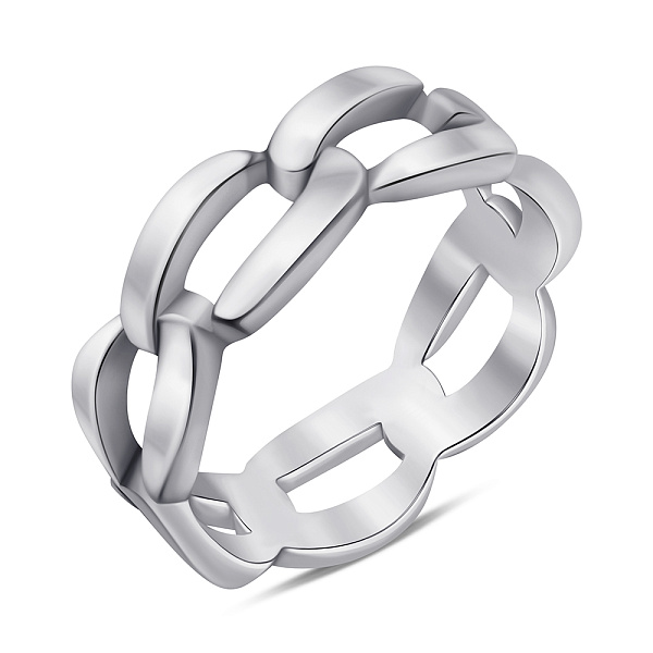 Серебряное кольцо Звенья без камней (арт. 7501/5584) – изображение 1