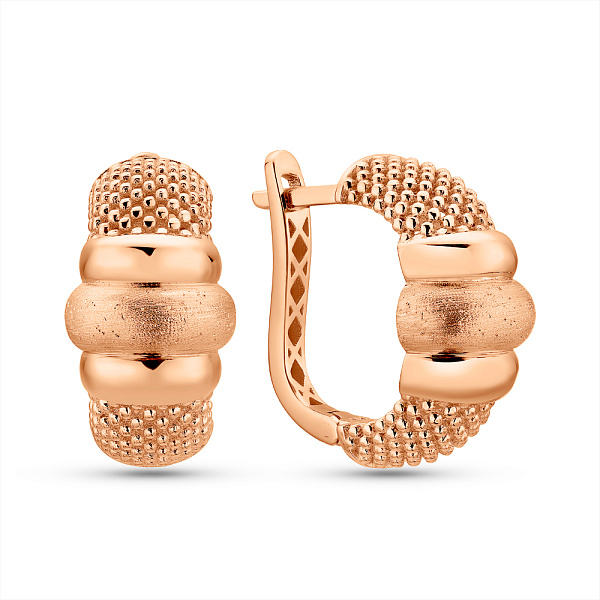 Серьги из красного золота (арт. 1092021м) – изображение 1