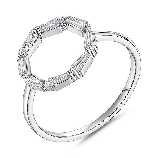 Серебряное кольцо с фианитами (арт. 7501/8218) – изображение 1