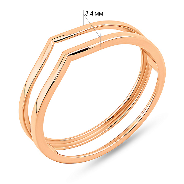 Золотое кольцо (арт. 140825) – изображение 4