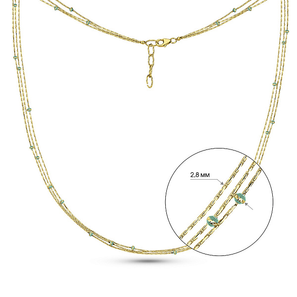 Золоте кольє Francelli (арт. 352421жз) – зображення 3