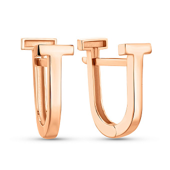 Серьги из красного золота (арт. 109428)