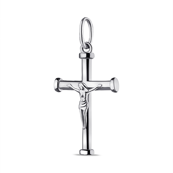Срібний хрестик без каменів (арт. 7504/4173) – зображення 1