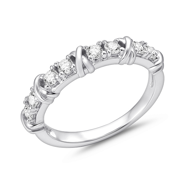 Серебряное кольцо с фианитами (арт. 7501/5308) – изображение 1