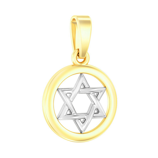 Кулон Зірка Давида з золота (арт. 440655ж) – зображення 1