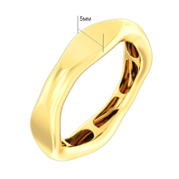 Кольцо Francelli из желтого золота (арт. 140973ж) – изображение 4