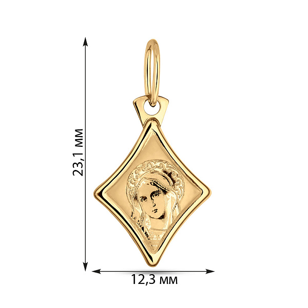 Золота ладанка (арт. 410806ж) – зображення 2