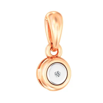 Золота підвіска з діамантом (арт. П011028)