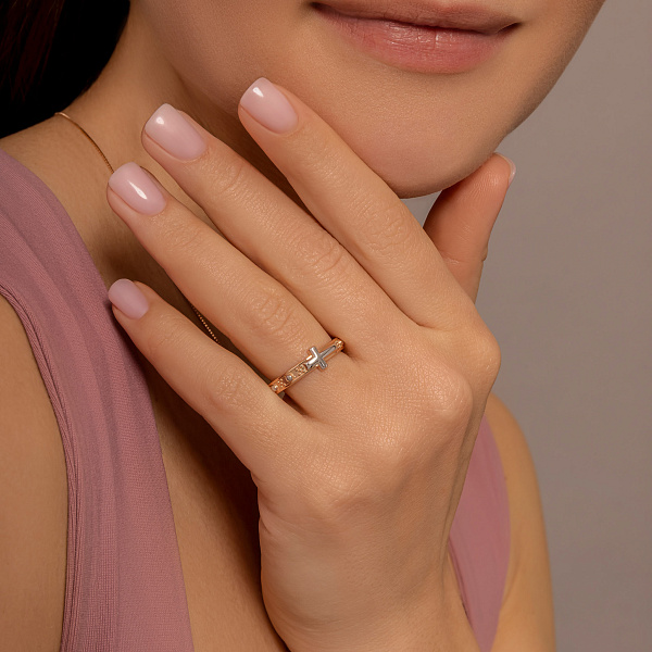 Золота каблучка Вервичка (арт. 1401153кб) – зображення 3