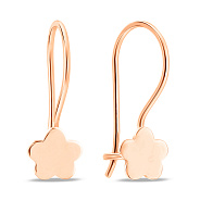 Серьги из красного золота Цветок (арт. 109350)